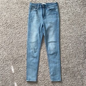Zara jeans light wash skinny high waisted